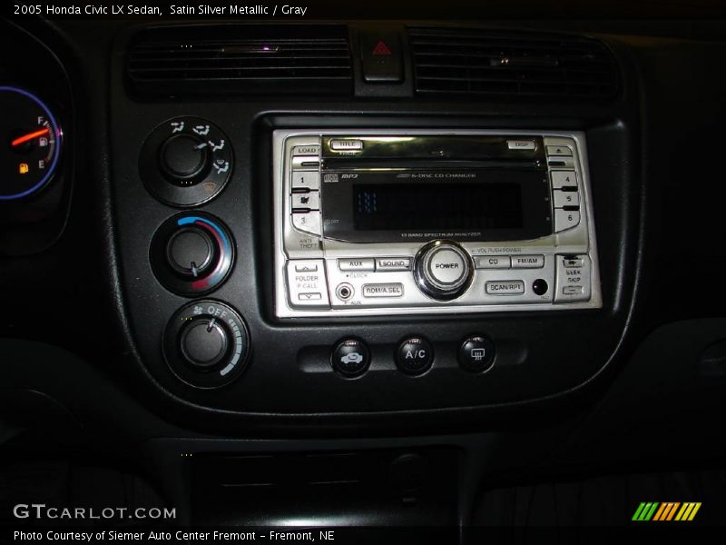 Satin Silver Metallic / Gray 2005 Honda Civic LX Sedan