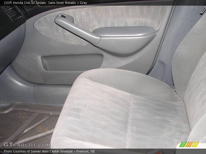 Satin Silver Metallic / Gray 2005 Honda Civic LX Sedan