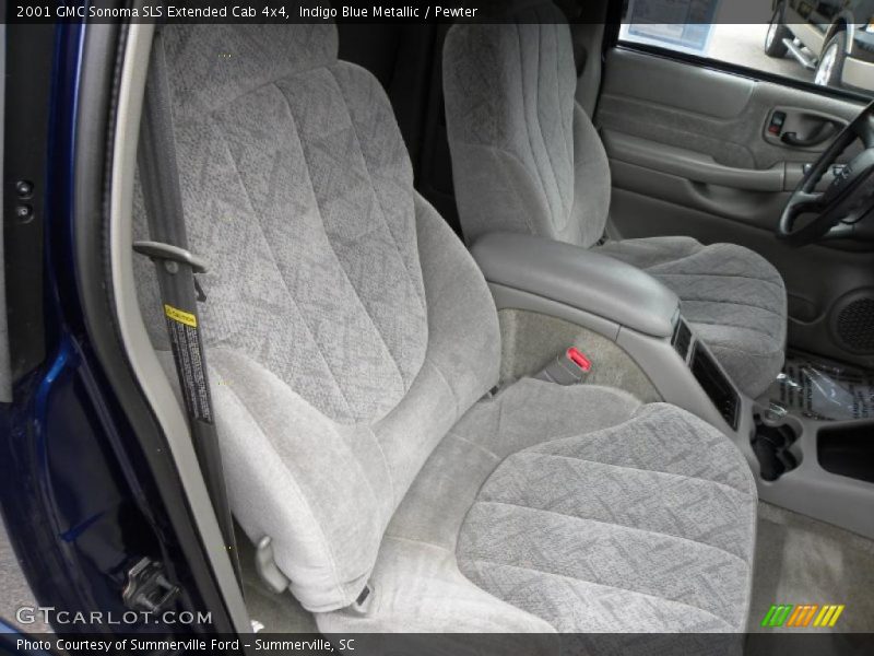 Indigo Blue Metallic / Pewter 2001 GMC Sonoma SLS Extended Cab 4x4