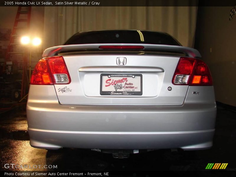 Satin Silver Metallic / Gray 2005 Honda Civic LX Sedan