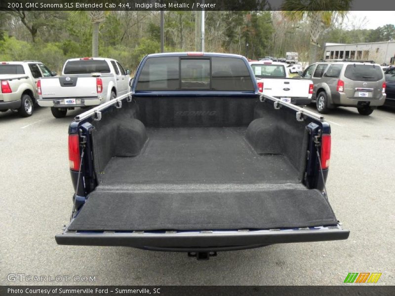 Indigo Blue Metallic / Pewter 2001 GMC Sonoma SLS Extended Cab 4x4