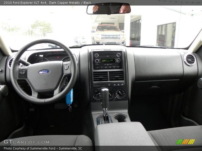 Dark Copper Metallic / Black 2010 Ford Explorer XLT 4x4