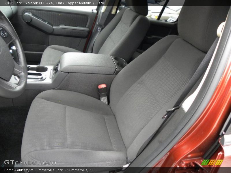 Dark Copper Metallic / Black 2010 Ford Explorer XLT 4x4