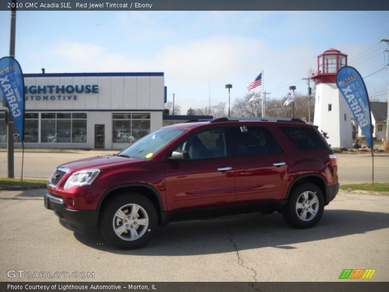 Red Jewel Tintcoat / Ebony 2010 GMC Acadia SLE