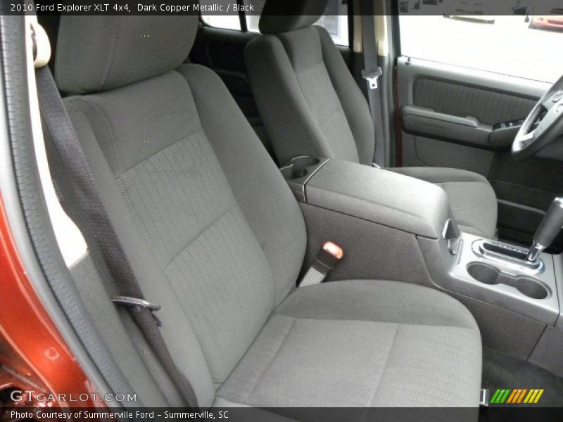 Dark Copper Metallic / Black 2010 Ford Explorer XLT 4x4