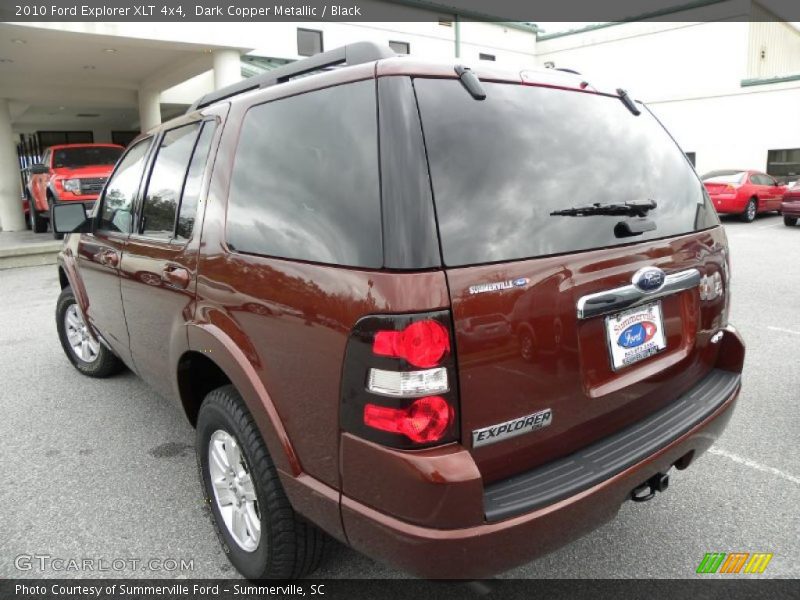 Dark Copper Metallic / Black 2010 Ford Explorer XLT 4x4