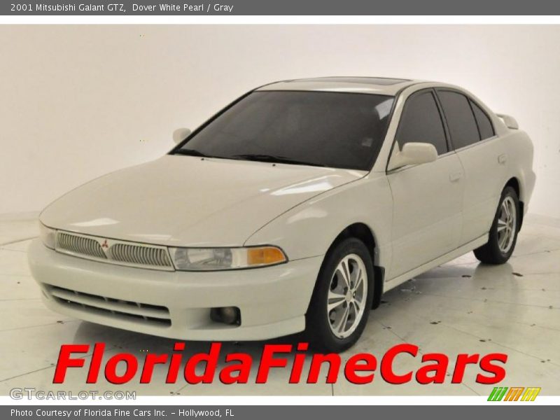 Dover White Pearl / Gray 2001 Mitsubishi Galant GTZ