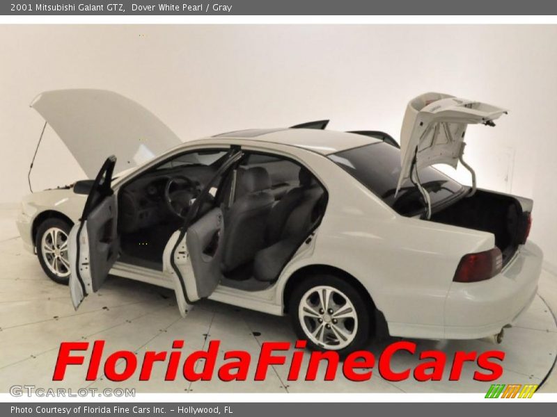 Dover White Pearl / Gray 2001 Mitsubishi Galant GTZ