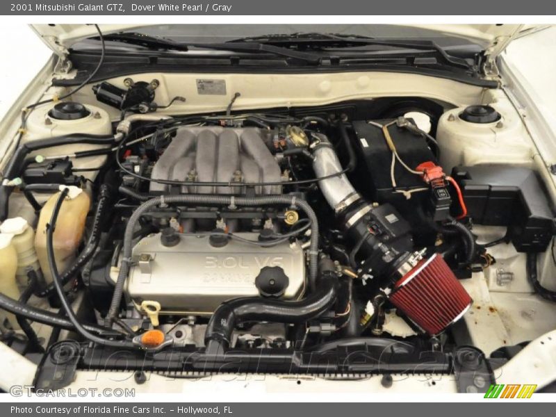 Dover White Pearl / Gray 2001 Mitsubishi Galant GTZ