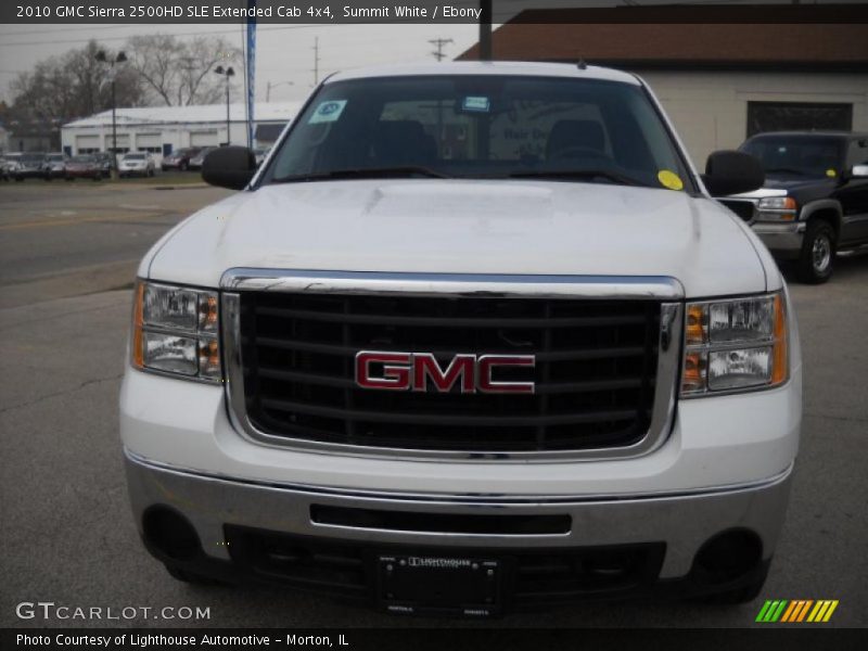 Summit White / Ebony 2010 GMC Sierra 2500HD SLE Extended Cab 4x4