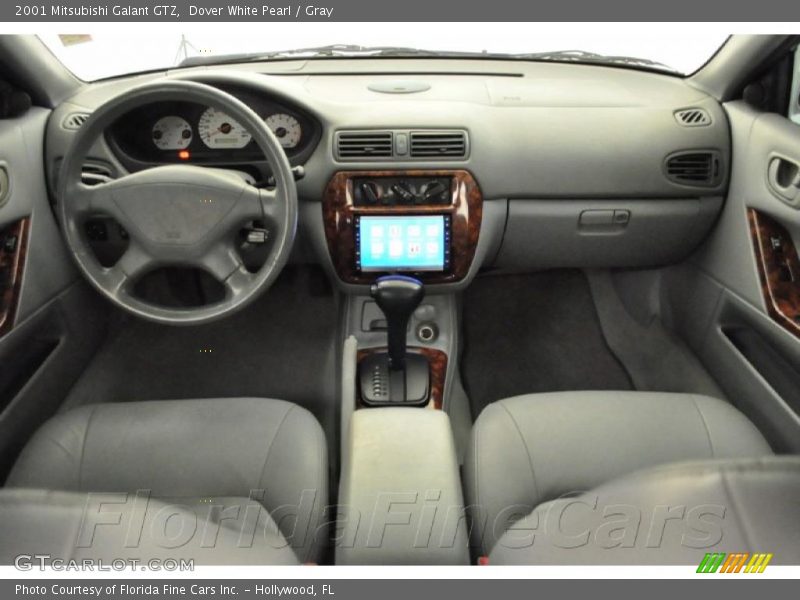 Dover White Pearl / Gray 2001 Mitsubishi Galant GTZ