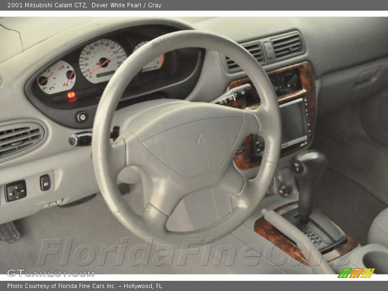 Dover White Pearl / Gray 2001 Mitsubishi Galant GTZ