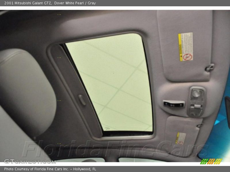 Dover White Pearl / Gray 2001 Mitsubishi Galant GTZ
