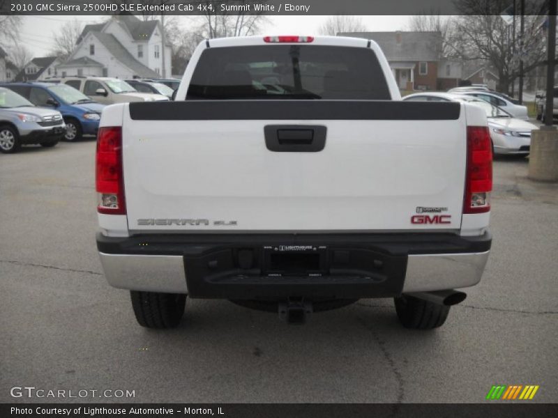 Summit White / Ebony 2010 GMC Sierra 2500HD SLE Extended Cab 4x4