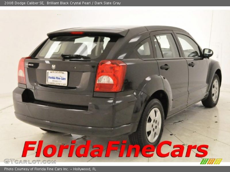 Brilliant Black Crystal Pearl / Dark Slate Gray 2008 Dodge Caliber SE