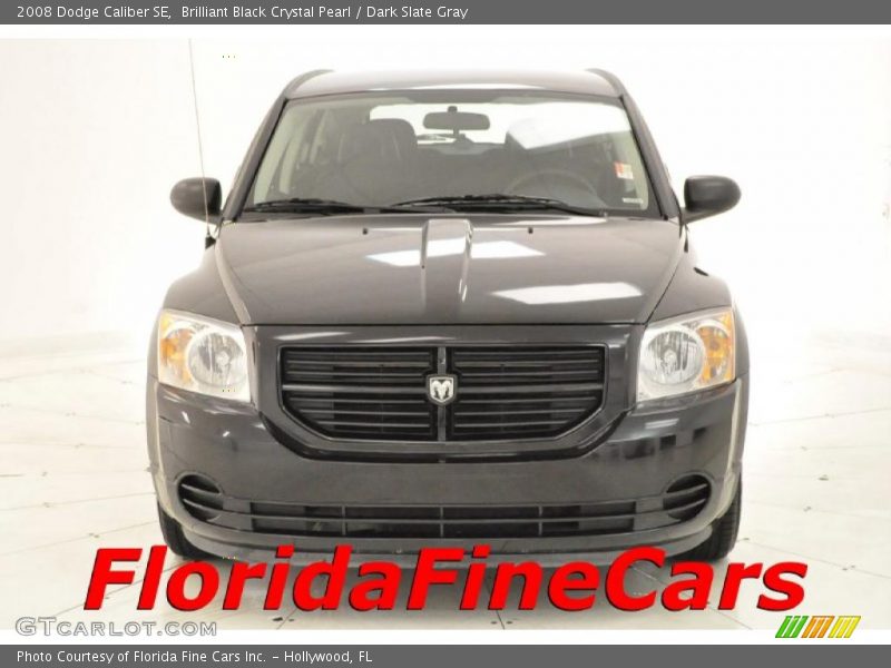 Brilliant Black Crystal Pearl / Dark Slate Gray 2008 Dodge Caliber SE