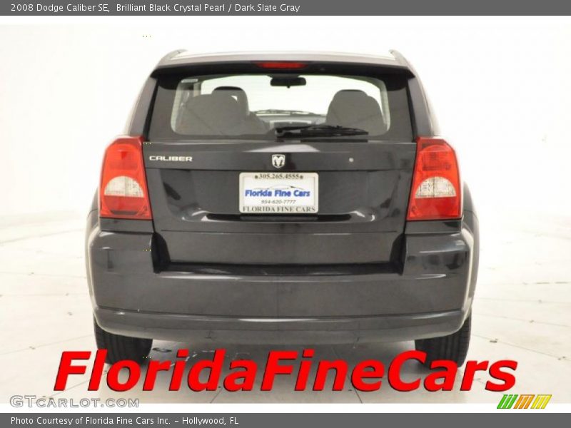Brilliant Black Crystal Pearl / Dark Slate Gray 2008 Dodge Caliber SE