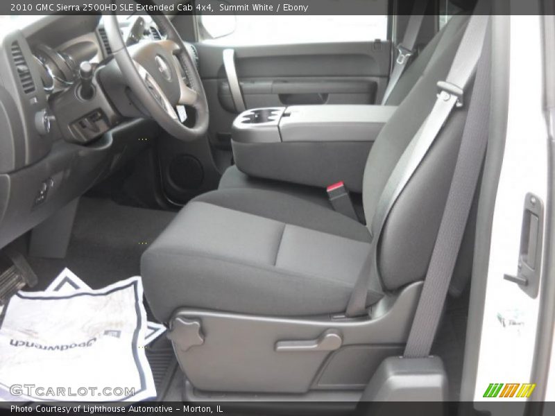 Summit White / Ebony 2010 GMC Sierra 2500HD SLE Extended Cab 4x4