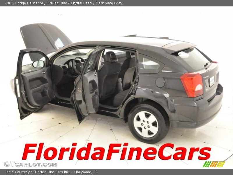 Brilliant Black Crystal Pearl / Dark Slate Gray 2008 Dodge Caliber SE