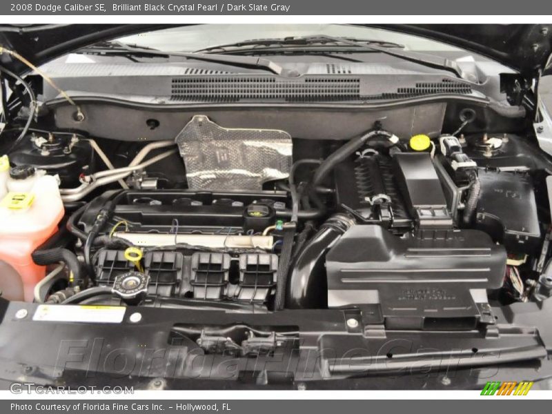 Brilliant Black Crystal Pearl / Dark Slate Gray 2008 Dodge Caliber SE