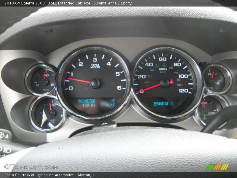Summit White / Ebony 2010 GMC Sierra 2500HD SLE Extended Cab 4x4
