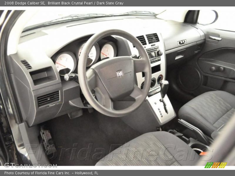 Brilliant Black Crystal Pearl / Dark Slate Gray 2008 Dodge Caliber SE