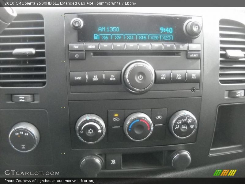 Summit White / Ebony 2010 GMC Sierra 2500HD SLE Extended Cab 4x4