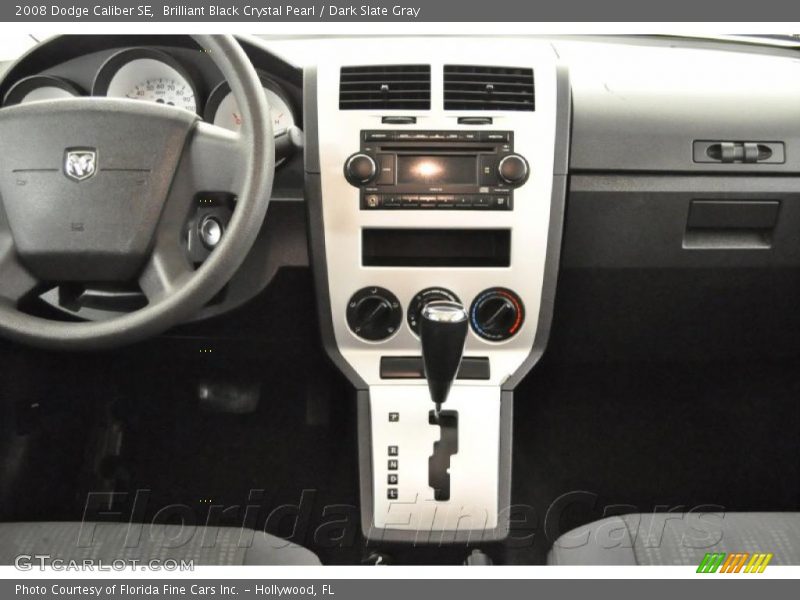Brilliant Black Crystal Pearl / Dark Slate Gray 2008 Dodge Caliber SE