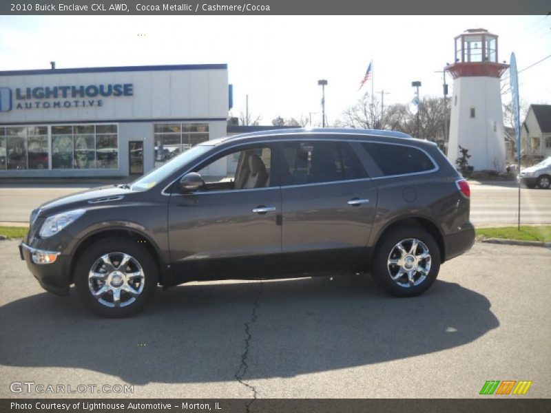 Cocoa Metallic / Cashmere/Cocoa 2010 Buick Enclave CXL AWD