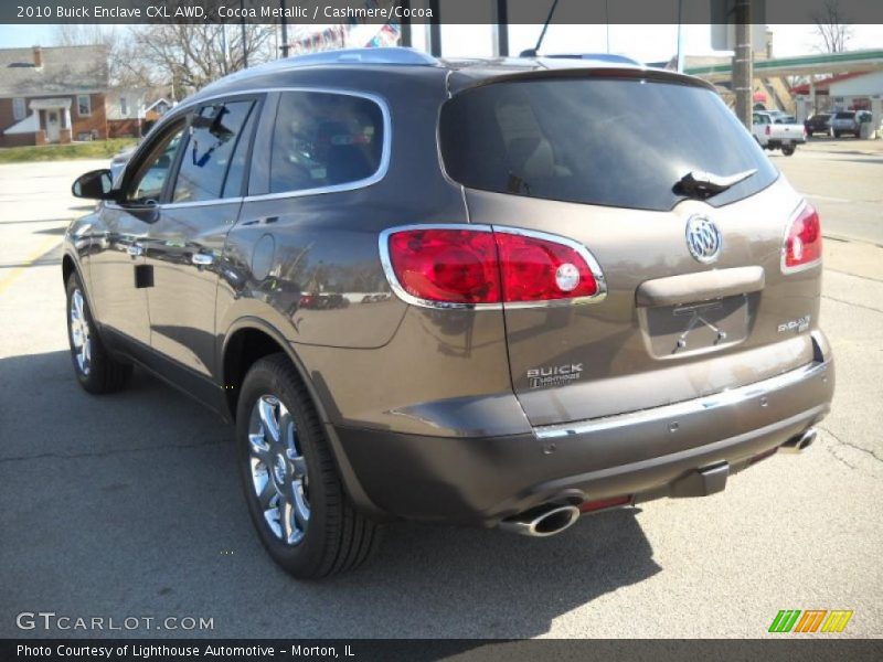 Cocoa Metallic / Cashmere/Cocoa 2010 Buick Enclave CXL AWD