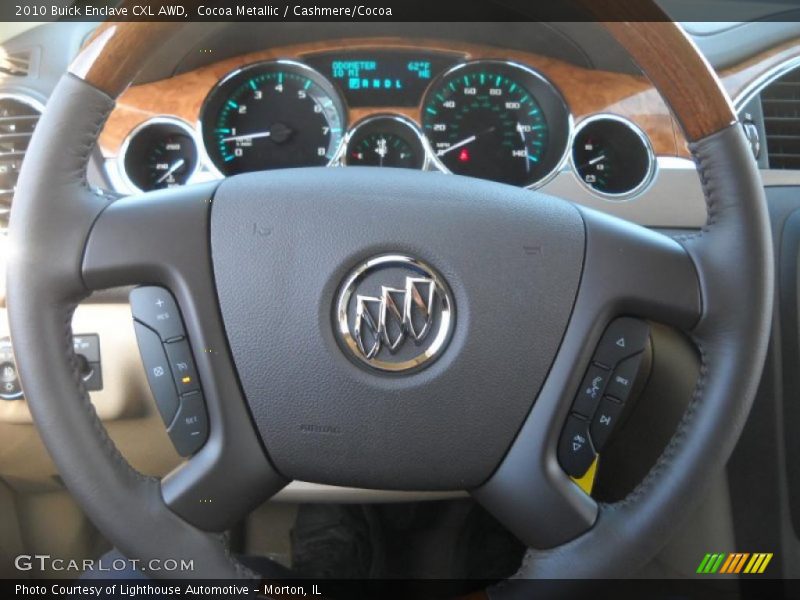 Cocoa Metallic / Cashmere/Cocoa 2010 Buick Enclave CXL AWD