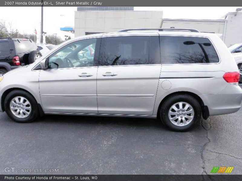 Silver Pearl Metallic / Gray 2007 Honda Odyssey EX-L