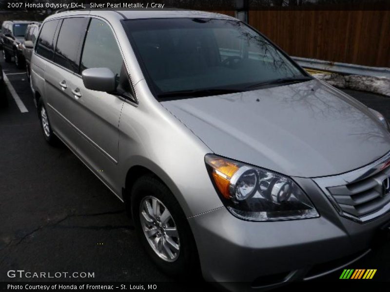 Silver Pearl Metallic / Gray 2007 Honda Odyssey EX-L
