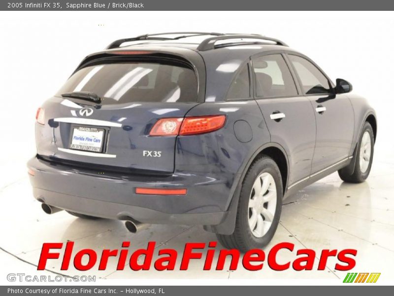 Sapphire Blue / Brick/Black 2005 Infiniti FX 35