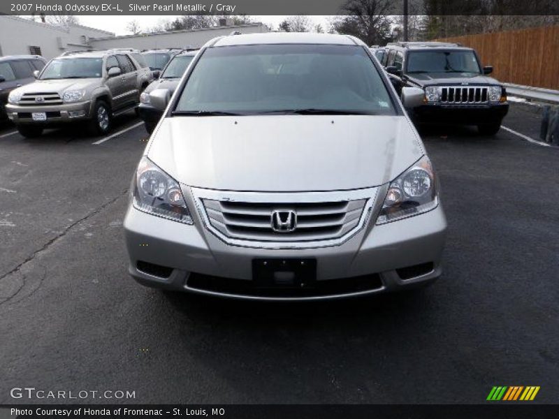 Silver Pearl Metallic / Gray 2007 Honda Odyssey EX-L