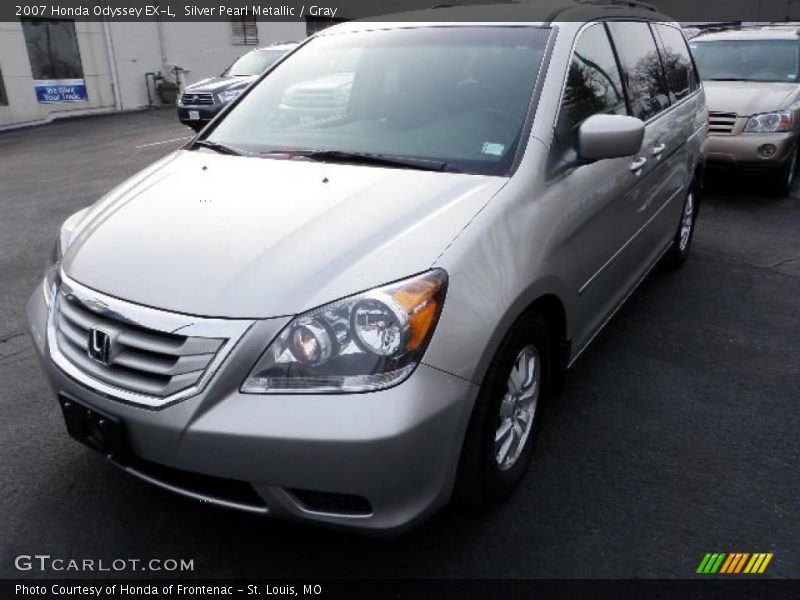 Silver Pearl Metallic / Gray 2007 Honda Odyssey EX-L