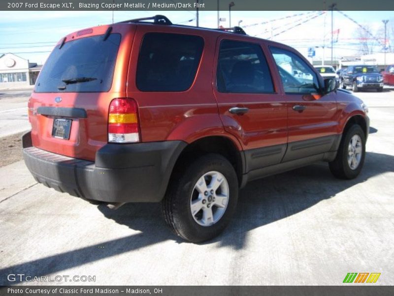 Blazing Copper Metallic / Medium/Dark Flint 2007 Ford Escape XLT