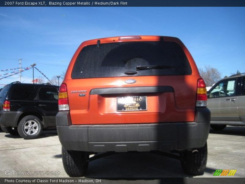 Blazing Copper Metallic / Medium/Dark Flint 2007 Ford Escape XLT