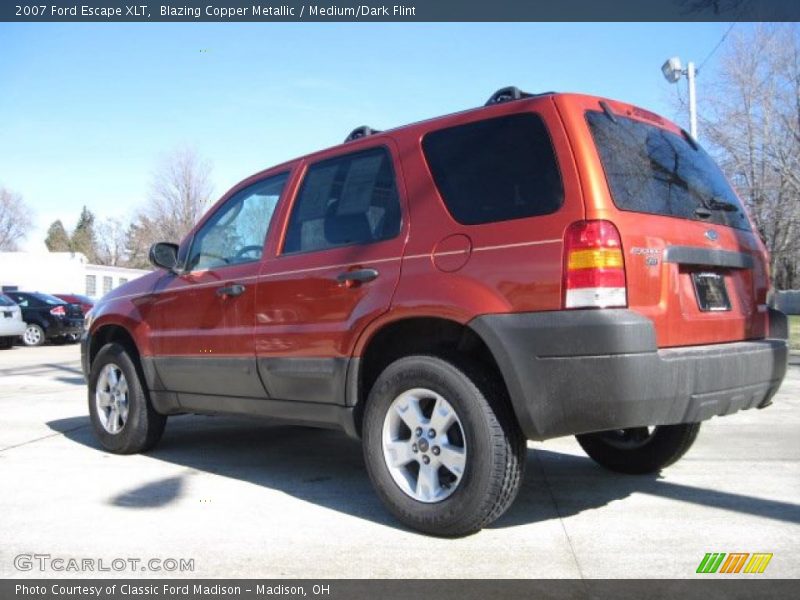 Blazing Copper Metallic / Medium/Dark Flint 2007 Ford Escape XLT