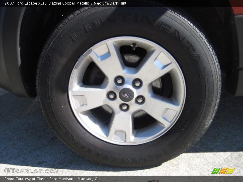 Blazing Copper Metallic / Medium/Dark Flint 2007 Ford Escape XLT