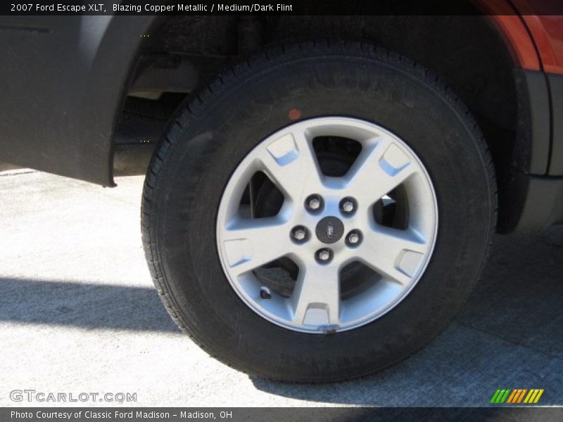 Blazing Copper Metallic / Medium/Dark Flint 2007 Ford Escape XLT