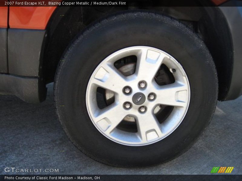 Blazing Copper Metallic / Medium/Dark Flint 2007 Ford Escape XLT