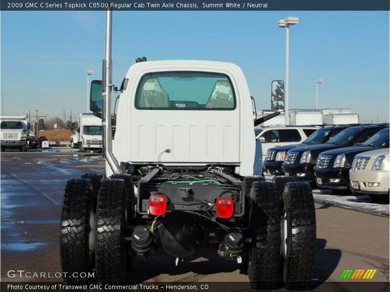 Summit White / Neutral 2009 GMC C Series Topkick C8500 Regular Cab Twin Axle Chassis