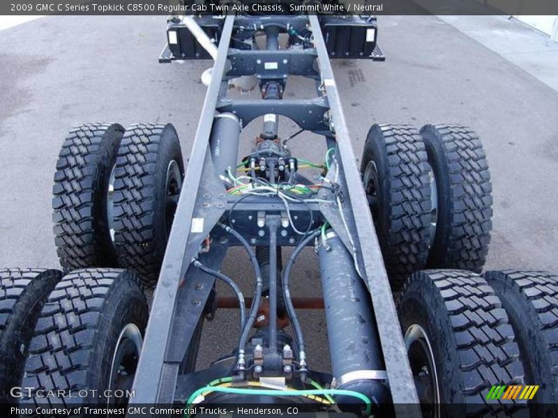 Summit White / Neutral 2009 GMC C Series Topkick C8500 Regular Cab Twin Axle Chassis