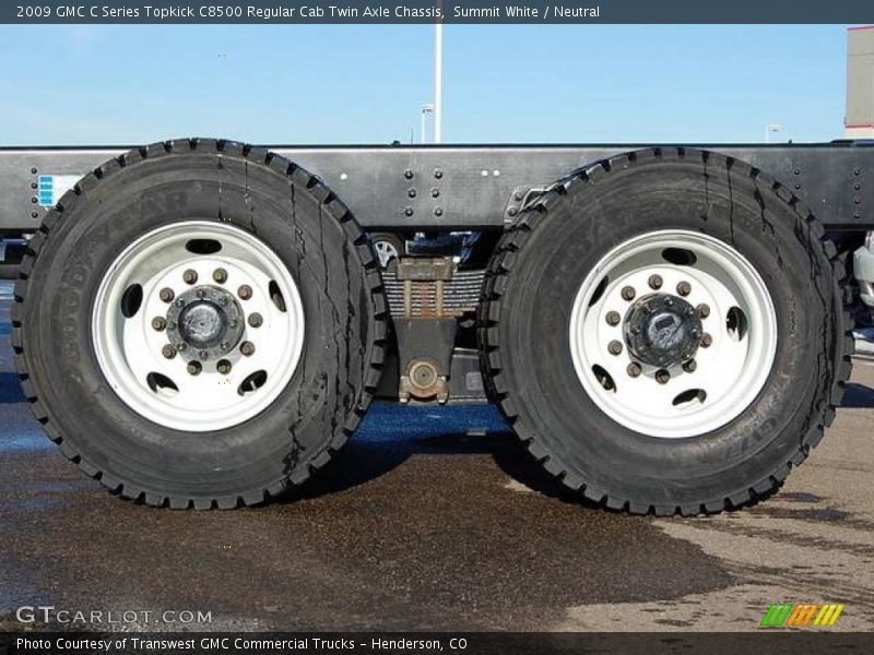 Summit White / Neutral 2009 GMC C Series Topkick C8500 Regular Cab Twin Axle Chassis