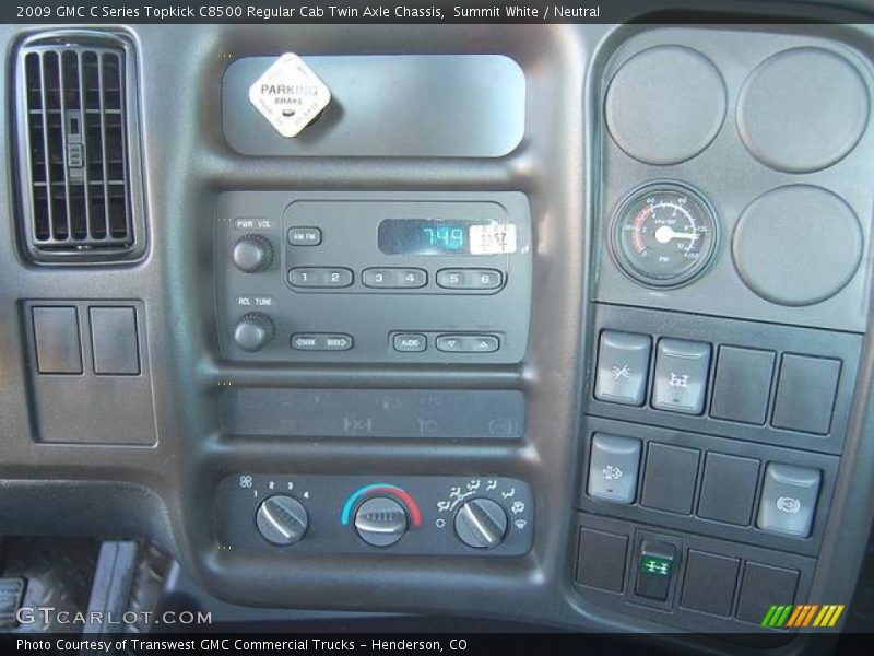 Summit White / Neutral 2009 GMC C Series Topkick C8500 Regular Cab Twin Axle Chassis