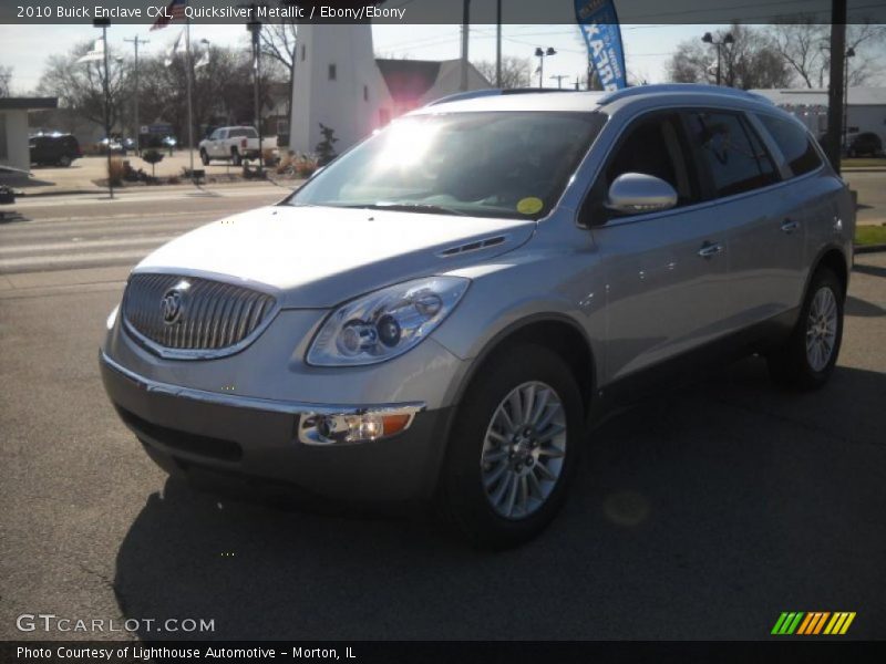 Quicksilver Metallic / Ebony/Ebony 2010 Buick Enclave CXL