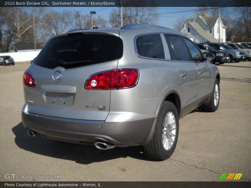 Quicksilver Metallic / Ebony/Ebony 2010 Buick Enclave CXL