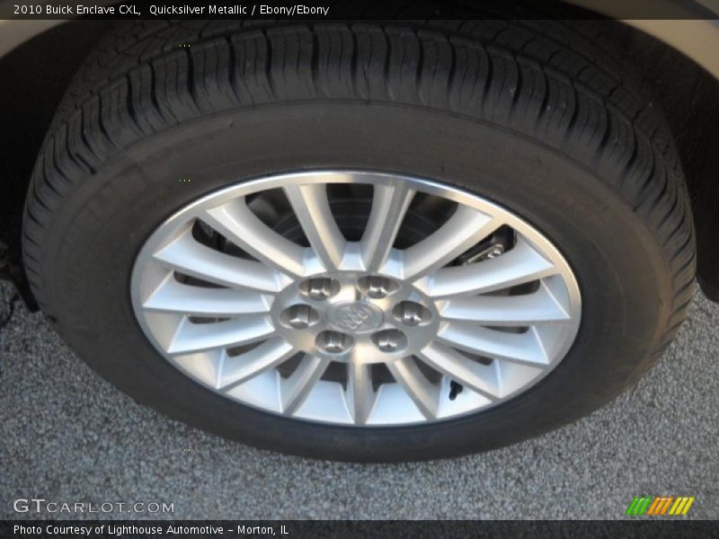 Quicksilver Metallic / Ebony/Ebony 2010 Buick Enclave CXL