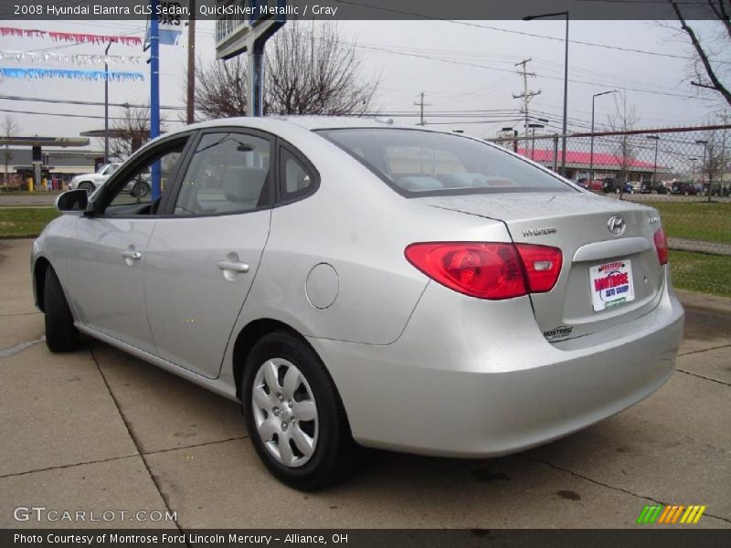 QuickSilver Metallic / Gray 2008 Hyundai Elantra GLS Sedan
